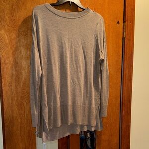 Worthington Taupe Hi-Lo Knit Sweater